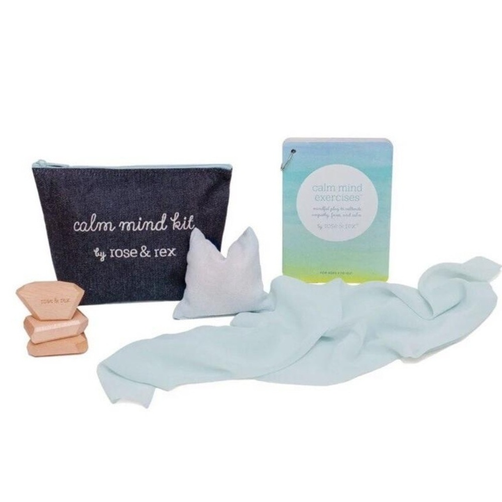 Rose & Rex Calm Mind Kit Mindfulness Sensory Play Set with Wooden Blocks Bag - Picture 5 of 9